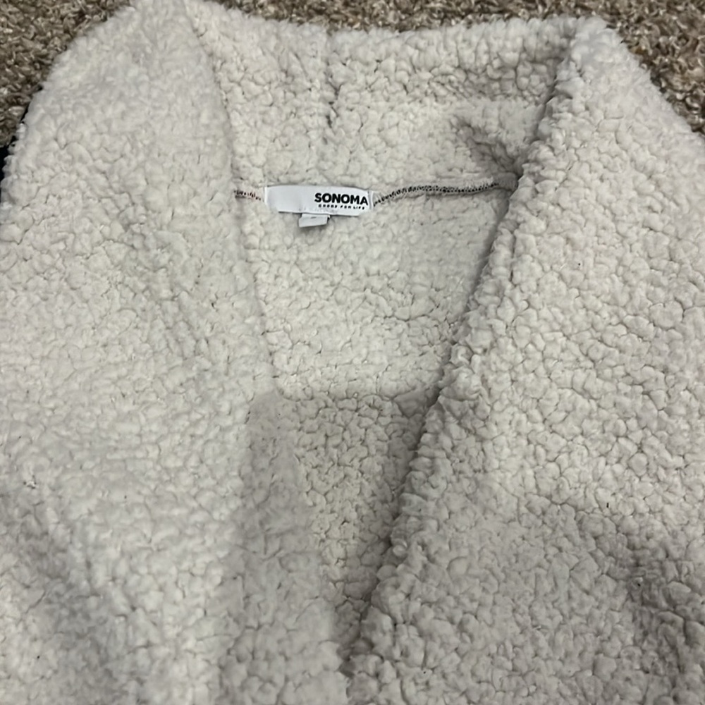 Sonoma Open Front Sherpa Lined Size Small - image 2